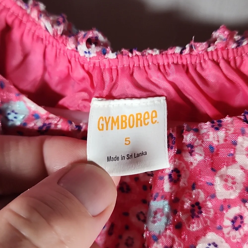 Gymboree Floral Design Girls Dress Size 5
